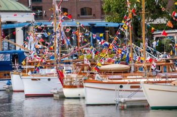 St.-Katharine-Docks-Bows-of-classic-boats