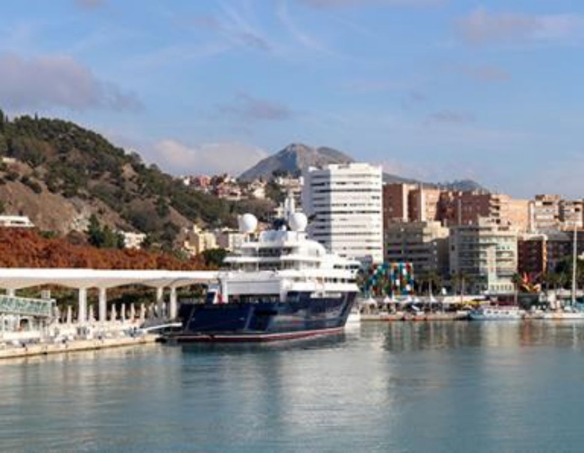 2020- IGY Malaga Marina in Spain Megayacht at Port