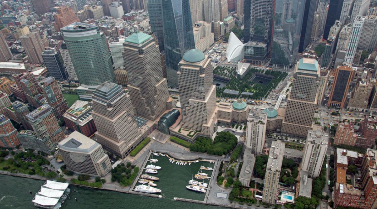 North Cove Marina at Brookfield Place - Manhattan New York City Marina - Aerial of Marina