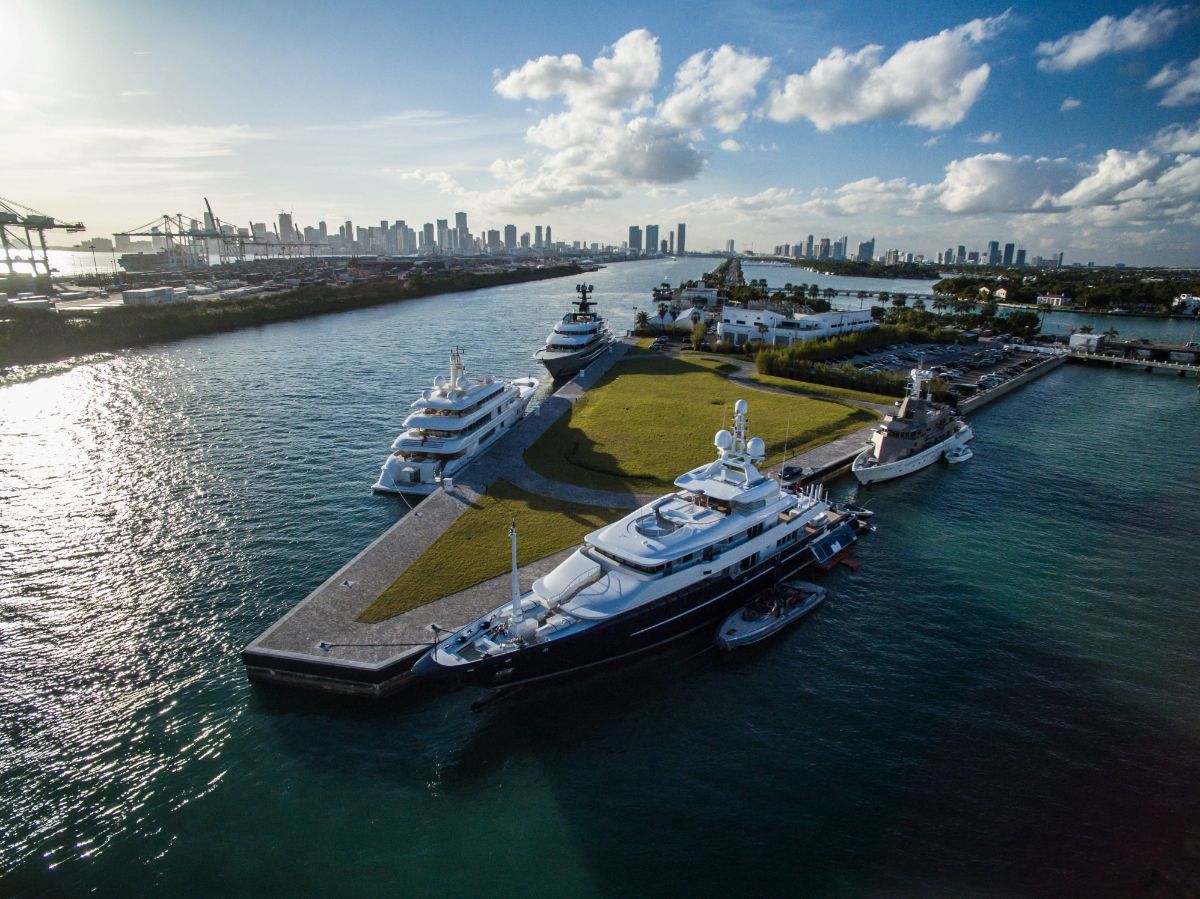 One Island Park - Miami Beach Marina - Aerial1